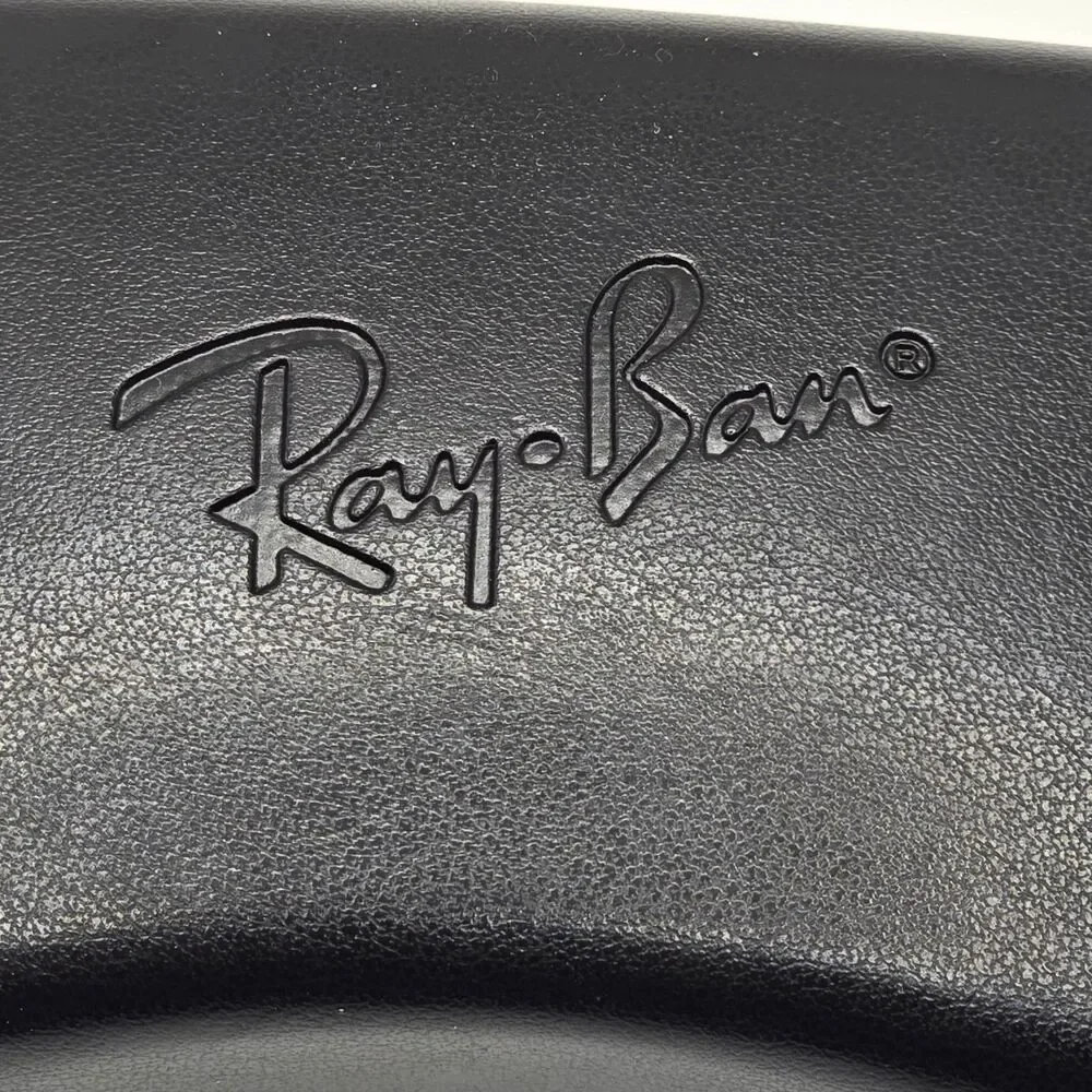 Authentic Ray Ban Black Hard Shell Glasses, Eyeglasses Sunglasses Case Clamshell